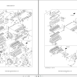 Kobelco CK1100G-3 Isuzu Engine 6HK1XBJK01 Parts Catalog