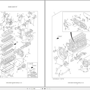 Kobelco CK1600G-3 CK2000G-3 Isuzu Engine 6UZ1XBJK01 Parts Catalog