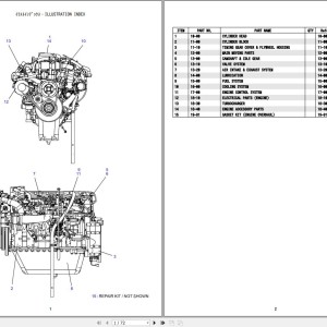 Kobelco CK850G-2 Hino Engine J08EVV-KSFG Parts Catalog