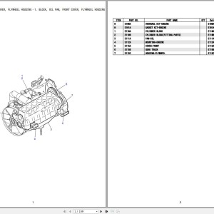 Kobelco RK500-2 Nissan Engine 2A-GE13C Parts Catalog S4ET01603ZO