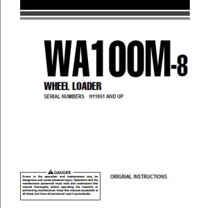 Komatsu WA100M-8 Operation and Maintenance Manual VENAM06000