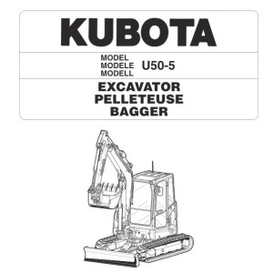 Kubota U50-5 Illustrated Parts List 97899-12980