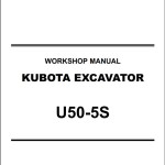 Kubota U50-5S Workshop Manual and Diagram RY911-24633