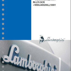 Lamborghini R8.230 DCR R8.270 DCR Workshop Manual