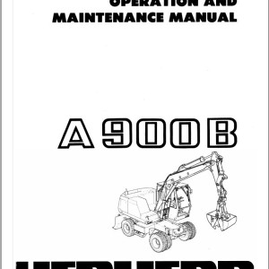 Liebherr A900B Electrical Diagram Operation and Maintenance Manual