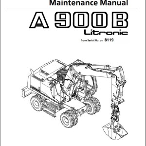 Liebherr A900B Litronic Operation and Maintenance Manual