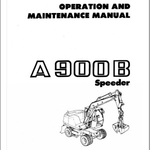 Liebherr A900B Speeder Electrical Diagram Operation and Maintenance Manual