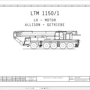 Liebherr LTM 1150-1 Electrical and Hydraulic Diagrams