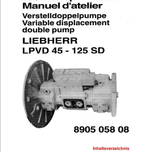 Liebherr LTM 1150-1 Pump Operating Workshop Repair Manual