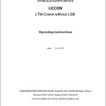 Liebherr LTM 1400 Liccon Test System Manual