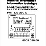 Liebherr LTM 1400 OW Crane Electric Service Manual