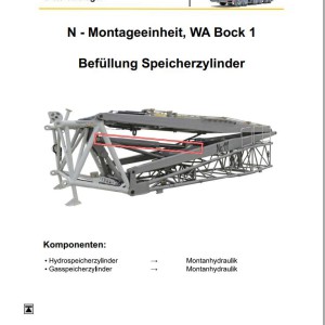 Liebherr LTM 1400 OW Lattice Boom Telescopic Boom Service Manual