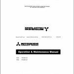 Mitsubishi FD250 FD280 Operation and Maintenance Manual 99780-02100