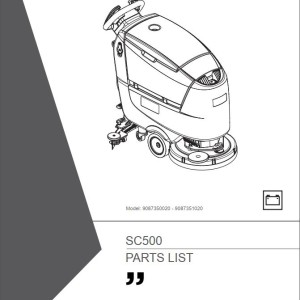 Nilfisk SC500 Parts Catalog 9099975000