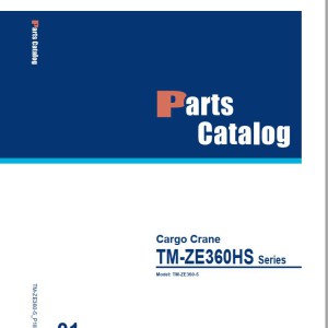 Tadano TM-ZE360-5 Parts Catalog