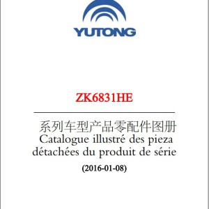 Yutong ZK6831HE Parts Catalog FR ZH