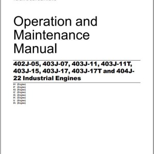 Perkins Diesel & Gas Engine Users Handbook Operation and Maintenance Manual Collection PDF