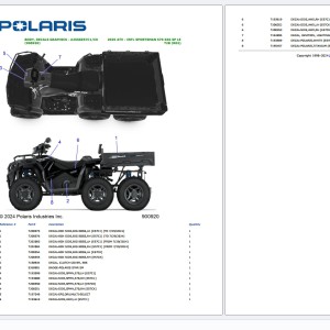 Polaris 2025 ATV INTL SPORTSMAN 570 6X6 SP LE T2B (R02) - A25SKE57C1CK Part Manual