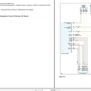 Porsche 718 Cayman GT4 982 2021 Wiring Diagram