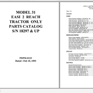 Raymond 31 EASi2 Operation, Maintenance & Parts Manual