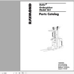 Raymond 261 Schematic, Maintenance & Parts Manual