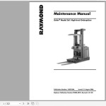 Raymond 261 Schematic, Maintenance & Parts Manual