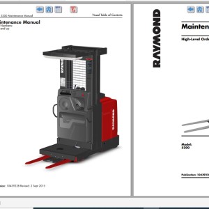 Raymond 5200 Schematic, Maintenance & Parts Manual