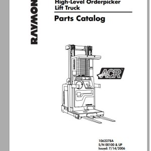 Raymond 5400-5600 Maintenance Manual & Part Catalog
