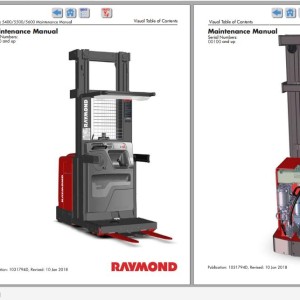 Raymond 5400 5500 5600 Schematic, Maintenance & Parts Manual