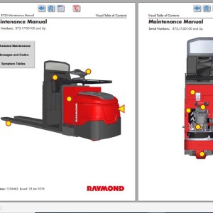 Raymond 8720 Schematic, Maintenance & Parts Manual