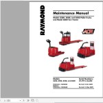 Raymond 8300 8400 8500 8600 Schematic, Maintenance & Parts Manual