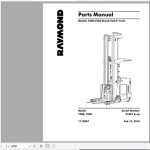 Raymond 7500 7520 Schematics, Maintenance & Parts Manual