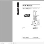 Raymond 7600 7620 7640 Schematics, Maintenance & Parts Manual