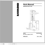 Raymond EZ-A ET-A ES-B ET-B DS-B DT-B EF EZ-B DZ-B Schematics, Maintenance & Parts Manual