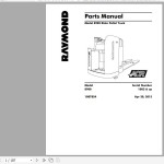 Raymond 8900 Schematic, Maintenance & Parts Manual