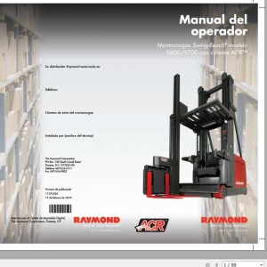 Raymond 9600 9700 Operator Manual