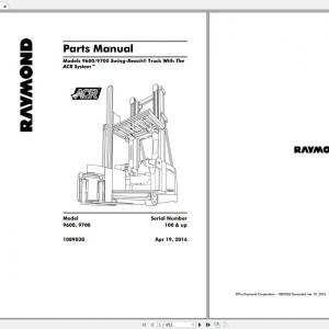 Raymond 9600 9700 with ACR System Parts Manual 1089038