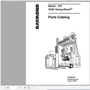 Raymond 537 Maintenance & Parts Manual