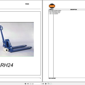 Rocla RH24 Parts Catalog 2007