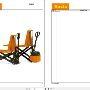 Rocla RXE10 Parts Catalog 2010