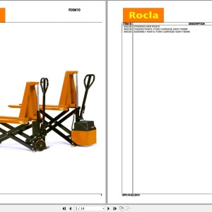 Rocla RXM10 Parts Catalog 2010