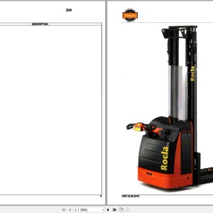 Rocla SW10 Series SW12 Series SW16 Series Parts Catalog 2010