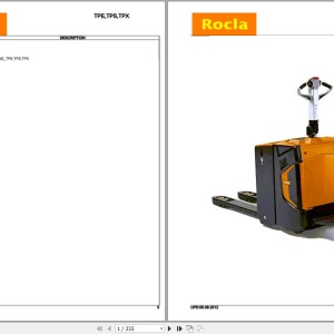 Rocla TPE18 TPE20 TPS20 TPX25 Parts Catalog 2012