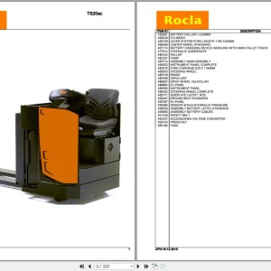 Rocla TS20ac Parts Catalog 2010