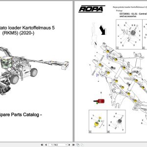 ROPA Potato Loader Kartoffelmaus 5 (RKM5) (2020-) Parts Catalog PDF