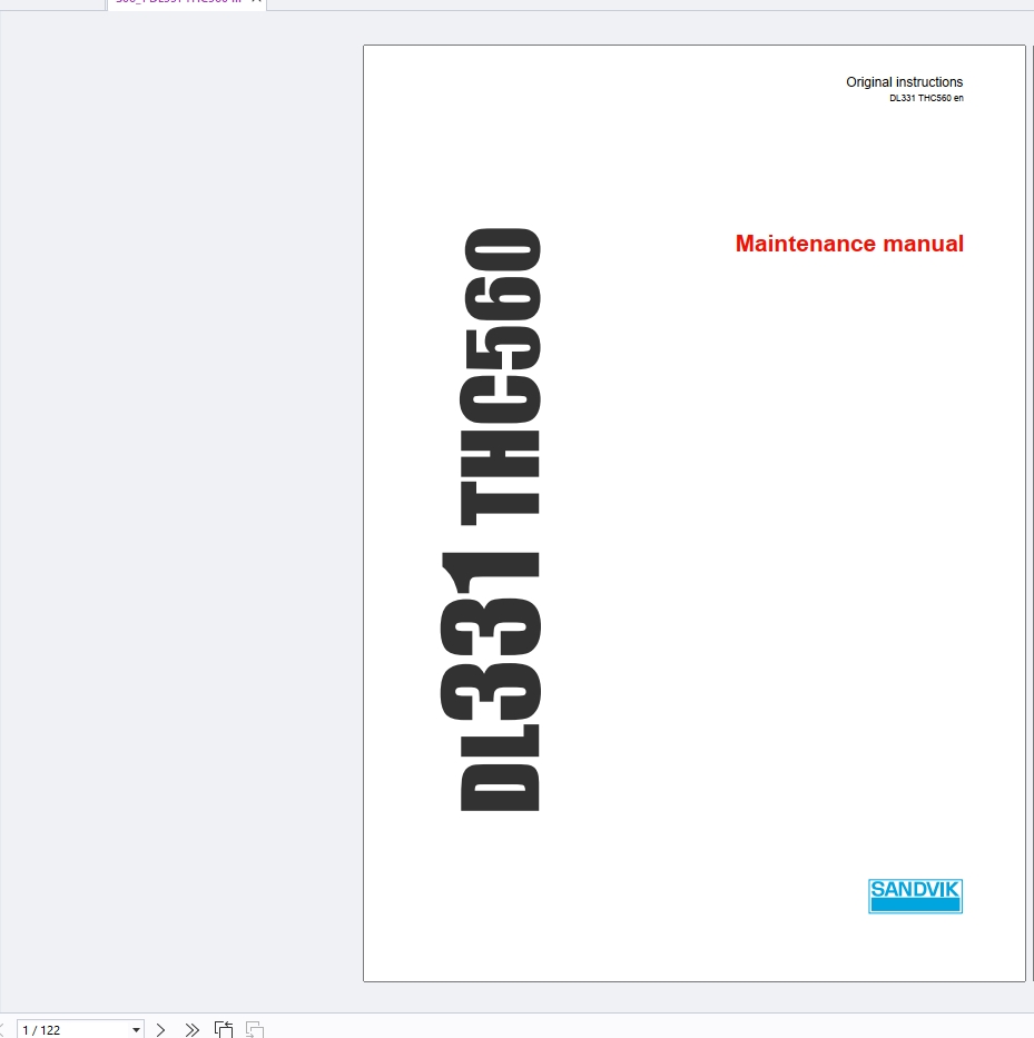 Sandvik 12.7 GB Service Operators Parts Manual (5)