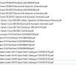 SANY 739 MB Parts Catalogue, Electrical & Hydraulic Schematics