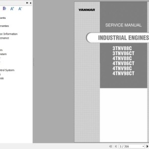 Sany 3TNV88C 3TNV86CT 4TNV88C 4TNV86CT 4TNV98C 4TNV98CT Yanmar Engine Service Manual CR-0BTN4-EN0022