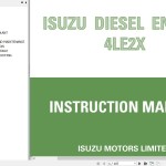 Sany 4LE2X Isuzu Diesel Engine Instruction Manual IDE-6250