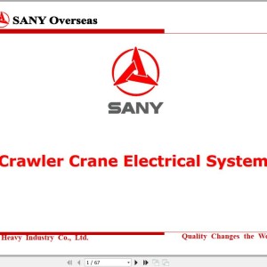 Sany Electrical System Technical Training